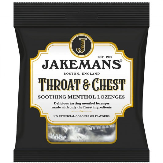 Jakemans Soothing Menthol Lozenges 73g Throat & Chest