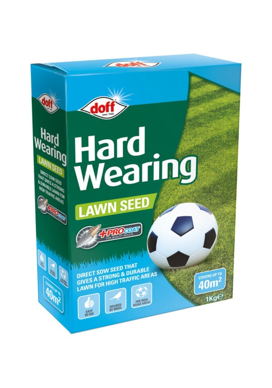 Doff Hardwearing Lawn Seed With Procoat 1kg