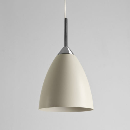 Joel 170 Cream Pendant with White Interior and Chrome Detailing IP20 E27/ES 42W Astro 1223017