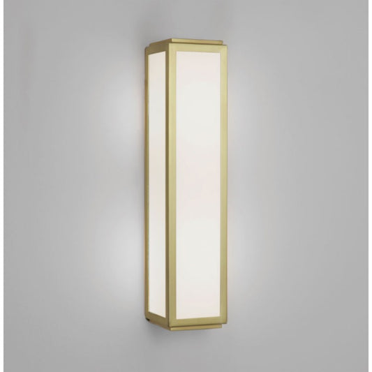 Mashiko 360 Classic Bathroom Wall Light IP44 in Matt Gold with White Diffuser 2 x E14 40W, Astro 1121037