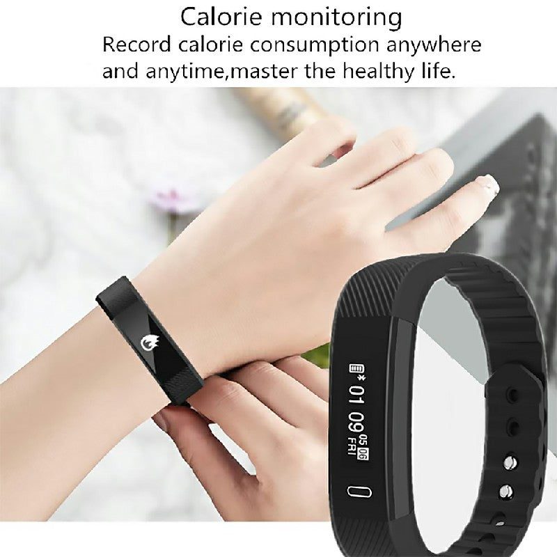 Bluetooth Smart Sport Bracelet Wrist Watch Touch Screen for iOS Android