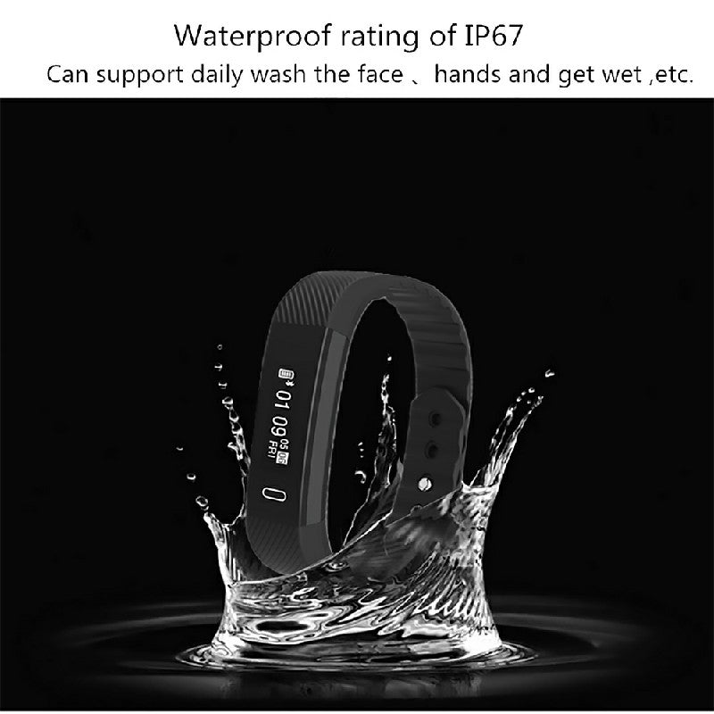 Bluetooth Smart Sport Bracelet Wrist Watch Touch Screen for iOS Android