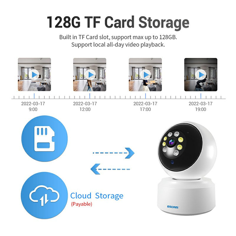 1080P Mobile Tracking 5G WIFI Cloud Storage Two Way Audio Smart Night Vision Camera