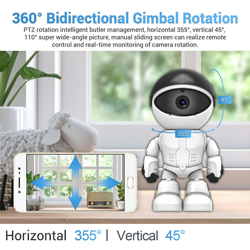 1080P Pan/Tilt AI Humanoid detection WiFi IP Camera with Two Way Audio