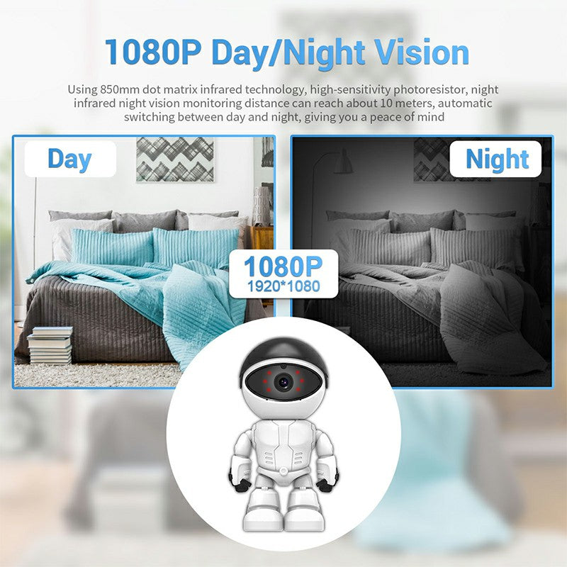 1080P Pan/Tilt AI Humanoid detection WiFi IP Camera with Two Way Audio