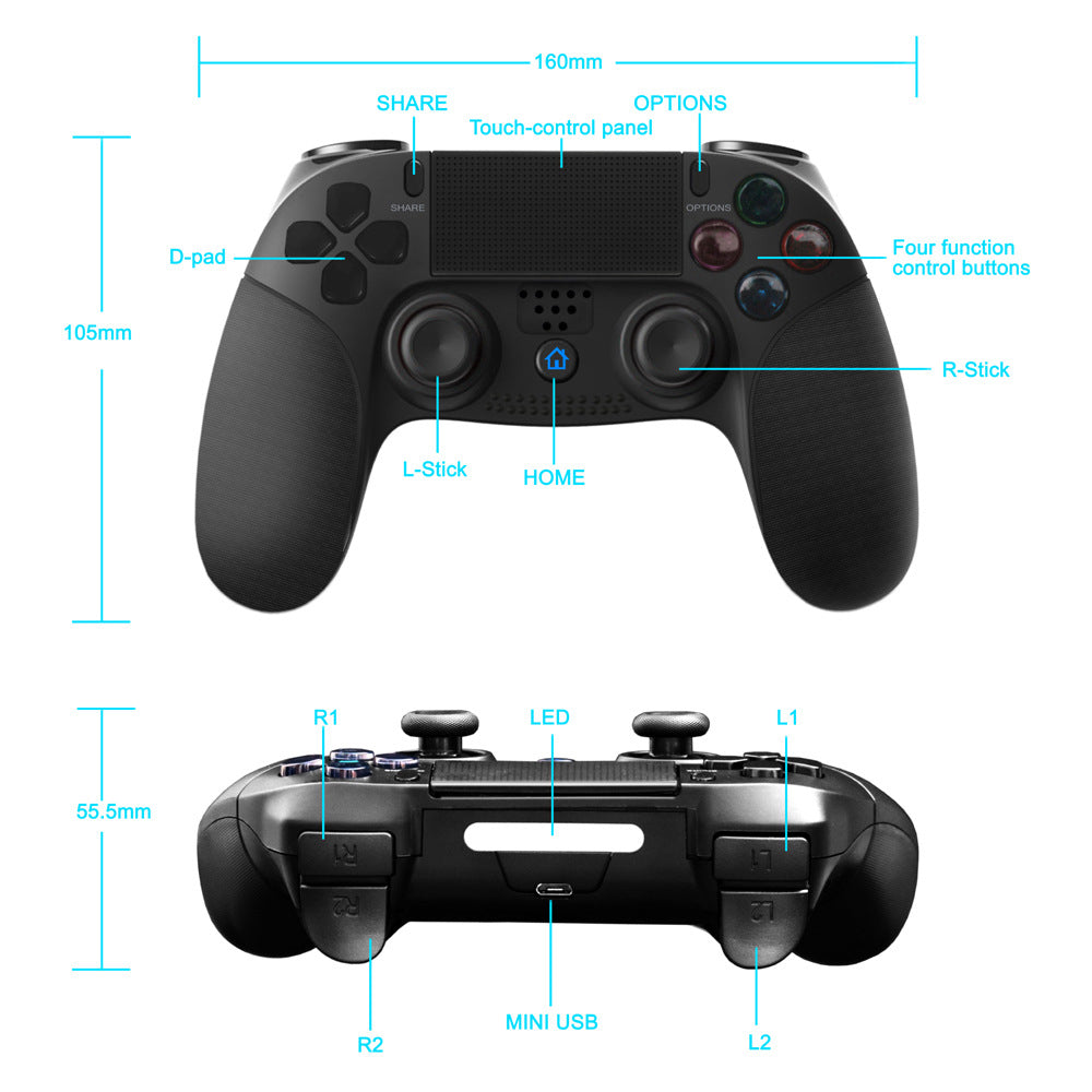 Wireless Bluetooth Game Controller Joystick Gamepad For for PlayStation 4 Games/PS4 Slim/PS4 Pro