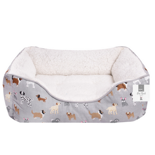 Small/Medium Grey Dog Bed