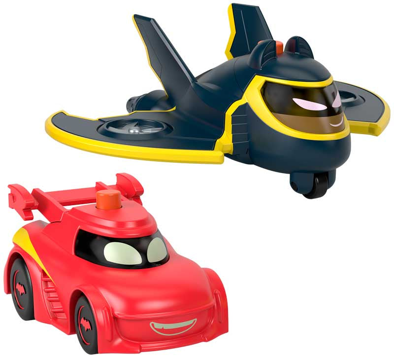 Fisher Price Batwheels 1:55 Light Up Racers 2pk - Redbird an