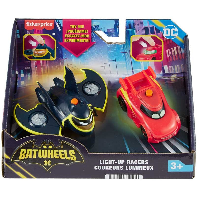 Fisher Price Batwheels 1:55 Light Up Racers 2pk - Redbird an